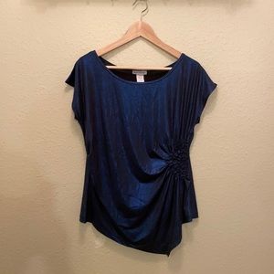 Bleeker & McDougal - Shimmery Blue Top - Size L - NWOT